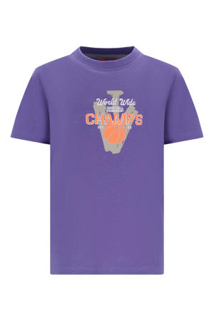 jersey T-shirt paars