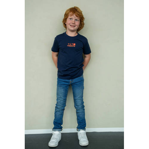 TYGO & vito jersey T-shirt donkerblauw Printopdruk - maat 146-152 afbeelding