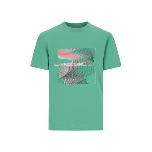 TYGO & vito NextGen jersey T-shirt groen Jongens Katoen Ronde hals Printopdruk - maat 134-140 afbeelding