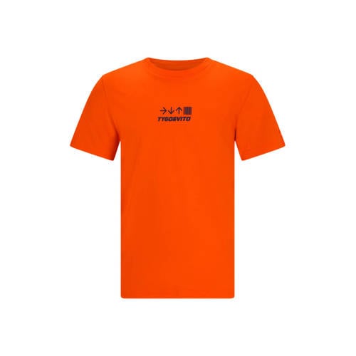 TYGO & vito jersey T-shirt oranje Printopdruk - maat 92 afbeelding