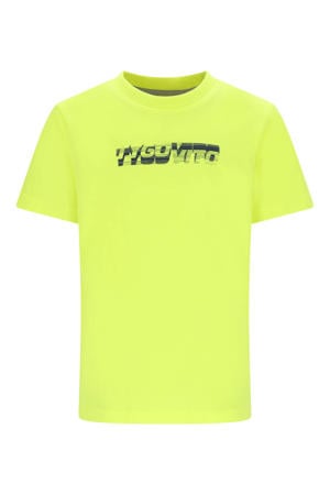 jersey T-shirt geel