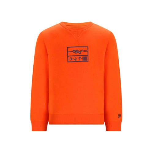 TYGO & vito sweater oranje Printopdruk - maat 146-152 afbeelding