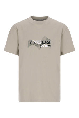 jersey T-shirt grijs