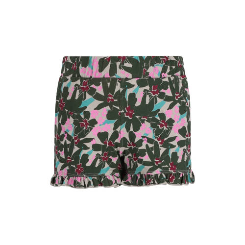 TYGO & vito relaxed gebloemde casual short olijfgroen Korte broek Meisjes Katoen - maat 146-152 afbeelding