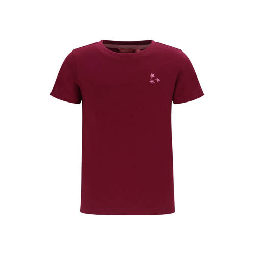 TYGO & vito jersey T-shirt met backprint donkerrood Meisjes Katoen Ronde hals - maat 134-140 afbeelding