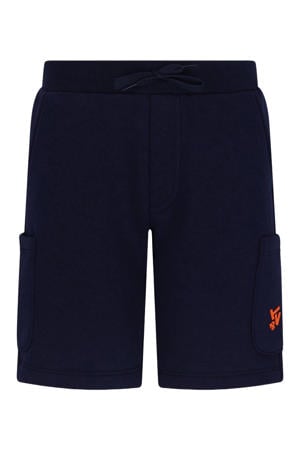 jersey regular waist sweatshort donkerblauw