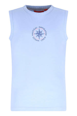 jersey tanktop lichtblauw
