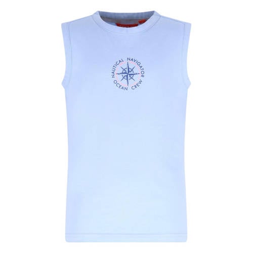 TYGO & vito jersey tanktop lichtblauw Jongens Katoen Ronde hals Printopdruk - maat 92 afbeelding