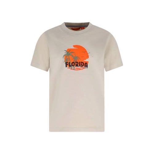 TYGO & vito jersey T-shirt zand Beige Jongens Katoen Ronde hals Printopdruk - maat 146-152 afbeelding