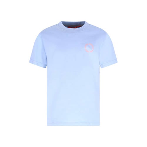 TYGO & vito jersey T-shirt met backprint lichtblauw Jongens Katoen Ronde hals - maat 122-128 afbeelding