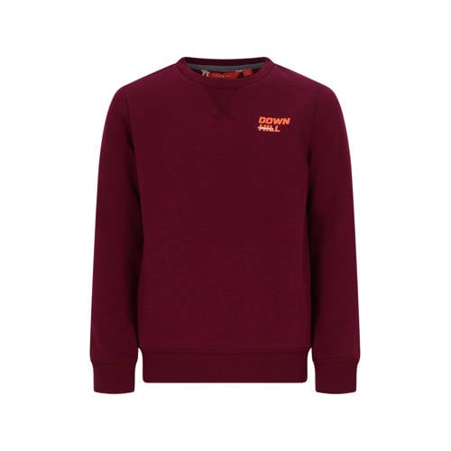 TYGO & vito sweater met backprint donkerrood Backprint - maat 146-152 afbeelding