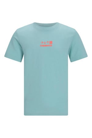 jersey T-shirt lichtblauw