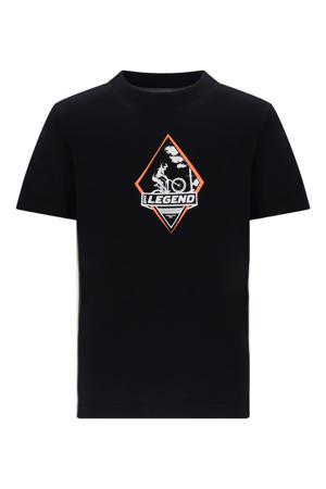 jersey T-shirt zwart