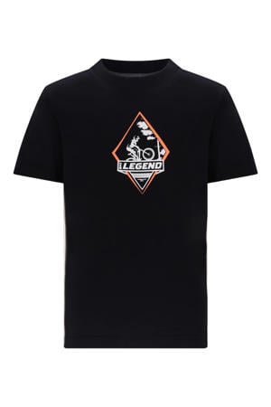 jersey T-shirt zwart