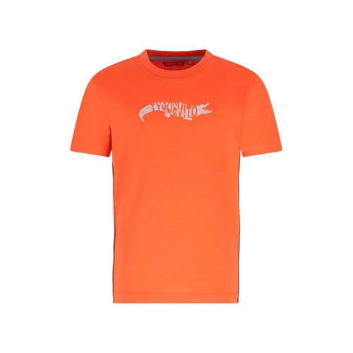 TYGO & vito jersey T-shirt oranje Jongens Katoen Ronde hals Printopdruk - maat 98-104 afbeelding