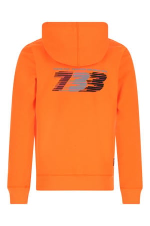 hoodie met backprint oranje