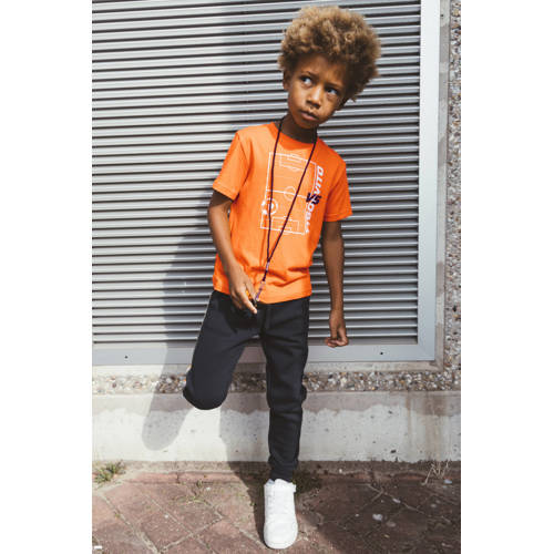 TYGO & vito jersey T-shirt oranje Jongens Katoen Ronde hals Printopdruk - maat 122-128 afbeelding