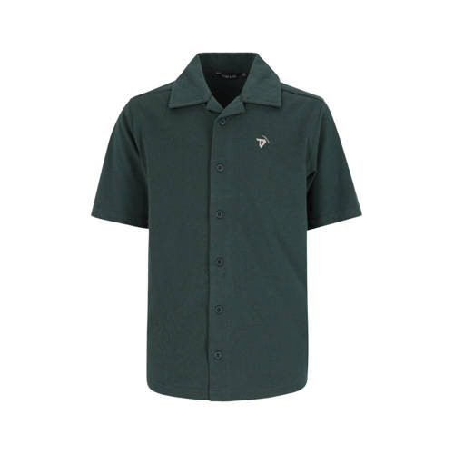 TYGO & vito NextGen jersey overhemd donkergroen Jongens Katoen Klassieke kraag - maat 134-140 afbeelding