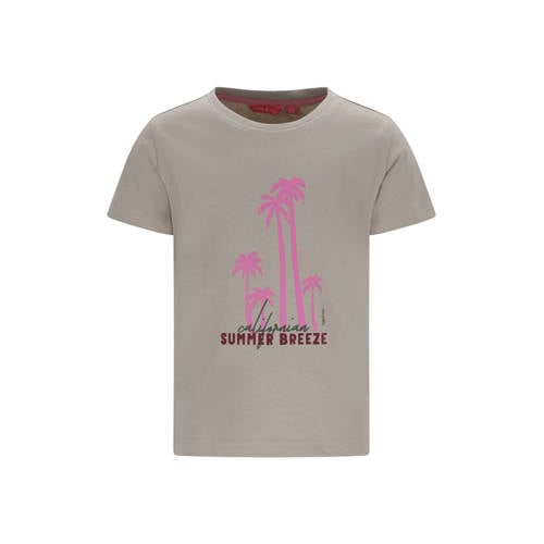 TYGO & vito jersey T-shirt zand gebreid Beige Meisjes Katoen Ronde hals - maat 146-152 afbeelding