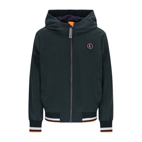 TYGO & vito jack donkergroen Jas Jongens Polyester Capuchon Effen - maat 134-140 afbeelding