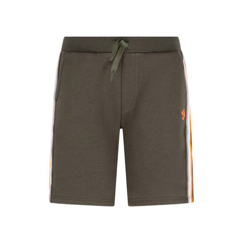 TYGO & vito regular waist sweatshort olijfgroen Korte broek Logo - maat 134-140 afbeelding