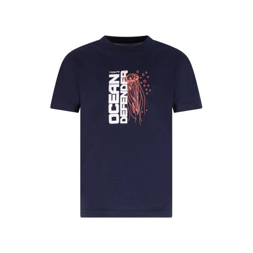 TYGO & vito jersey T-shirt donkerblauw Jongens Katoen Ronde hals Printopdruk - maat 146-152 afbeelding