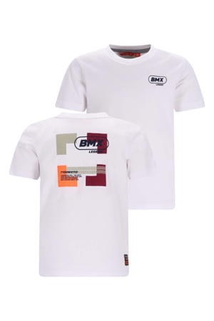 T-shirt met backprint wit