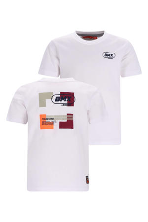 T-shirt met backprint wit