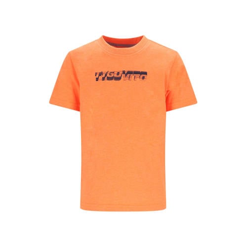 TYGO & vito jersey T-shirt oranje Jongens Katoen Ronde hals Logo - maat 110-116 afbeelding