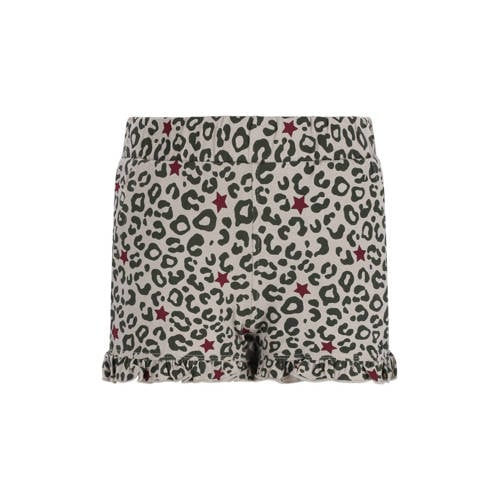 TYGO & vito relaxed casual short met panterprint grijs Korte broek Meisjes Katoen - maat 110-116 afbeelding