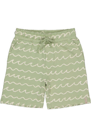 regular waist casual short groen