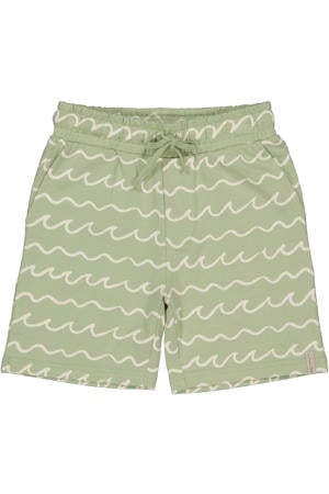 regular waist casual short groen