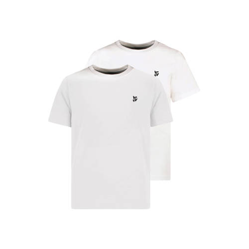 TYGO & vito T-shirt - set van 2 wit Jongens Jersey Ronde hals Effen - maat 110-116 afbeelding