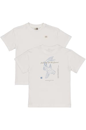 T-shirt met backprint wit