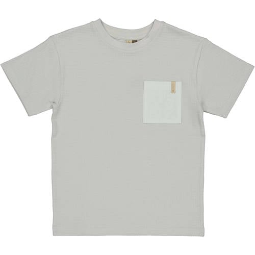 LEVV T-shirt lichtblauw Jongens Katoen Ronde hals Effen - maat 140 afbeelding