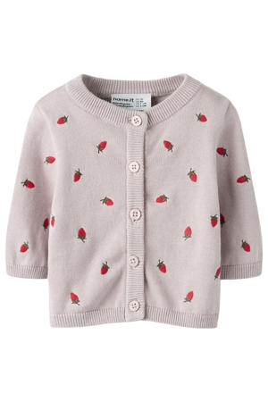 gebreid vest roze