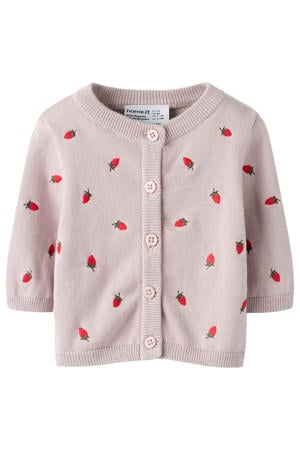 gebreid vest roze