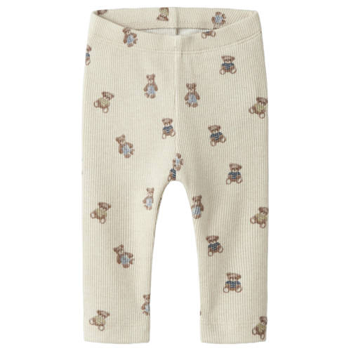 NAME IT BABY regular babybroek ecru Jongens Katoen All over print
