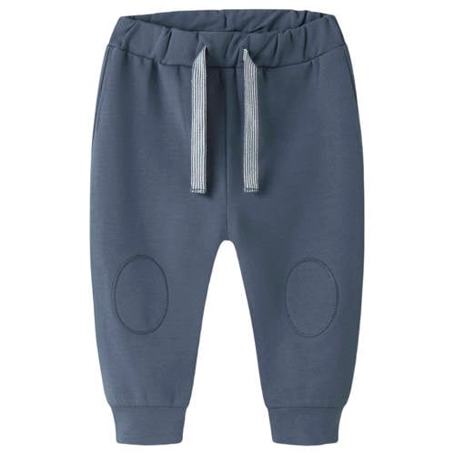 NAME IT BABY regular joggingbroek blauw Jongens Katoen Effen - maat 50 afbeelding