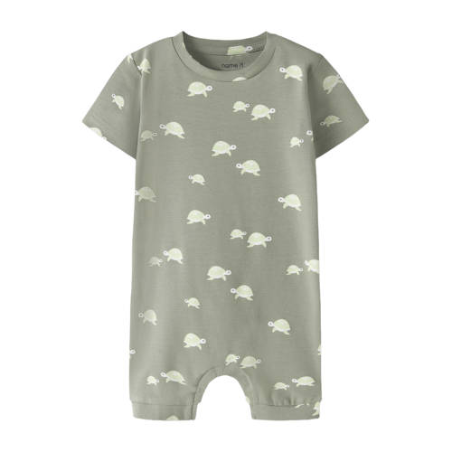 NAME IT BABY boxpak groen Jongens Katoen Ronde hals All over print - maat 56 afbeelding
