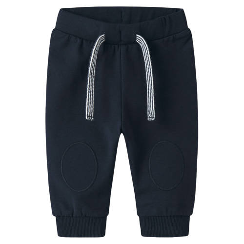 NAME IT BABY regular joggingbroek donkerblauw Jongens Katoen Effen - maat 56 afbeelding
