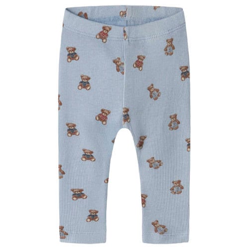 NAME IT BABY regular babybroek blauw Jongens Katoen All over print - maat 86 afbeelding