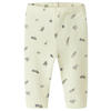 NAME IT BABY regular gebloemde legging ecru