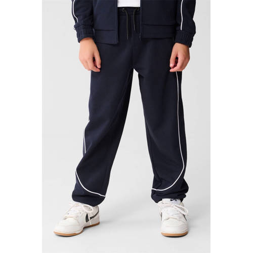 Shoeby regular casual broek donkerblauw Jongens Sweat Effen - maat 98/104 afbeelding