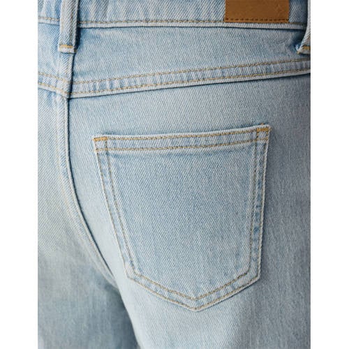 Shoeby high waist straight leg jeans light blue denim Blauw Meisjes Katoen - maat 158 afbeelding