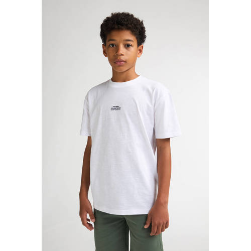 Petrol Industries T-shirt wit Jongens Katoen Ronde hals Tekst - maat 116 afbeelding