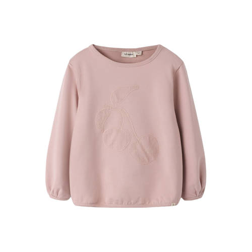 LIL' ATELIER MINI sweater roze Meisjes Katoen Ronde hals Effen - maat 122/128 afbeelding