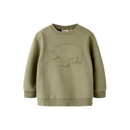 LIL' ATELIER MINI sweater groen Jongens Katoen Ronde hals - maat 98 afbeelding