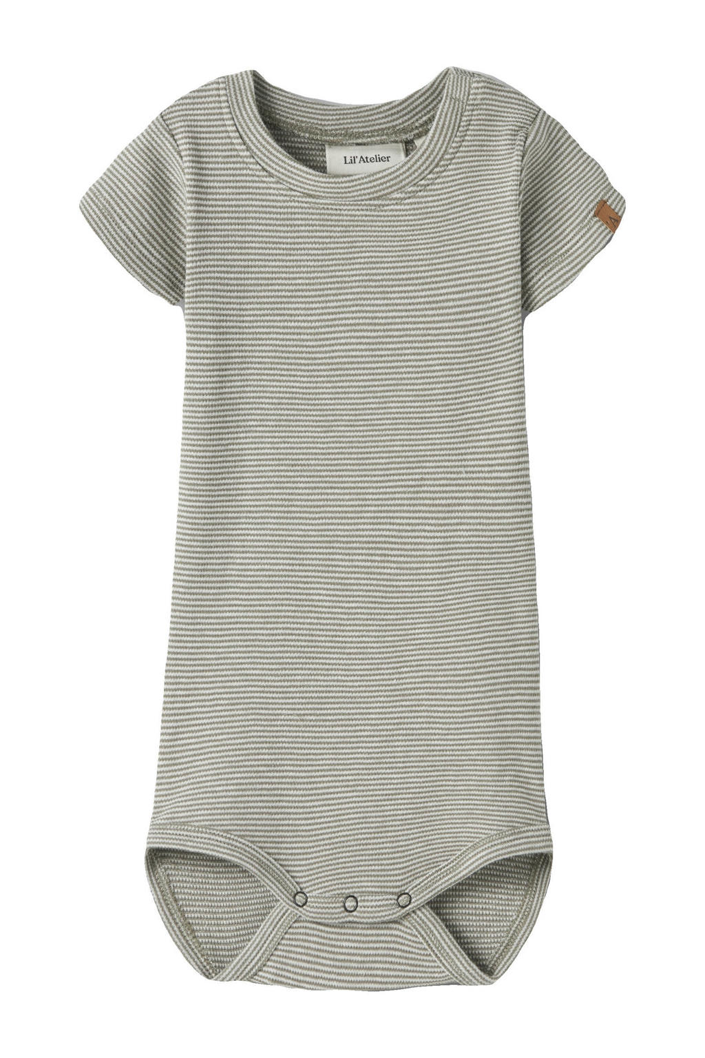 LIL' ATELIER BABY romper groen/wit