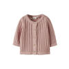 LIL' ATELIER BABY vest roze grof gebreid